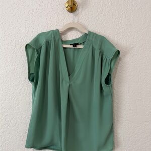 Ann Taylor Sage Green Blouse